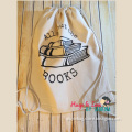 High Quality Recycled Canvas Drawstring Bag for Shopping,Custom Cotton Canvas Backpack Bag